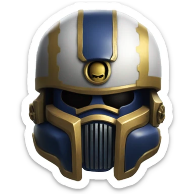 space marine fo warhammer 40000 Helmet sticker