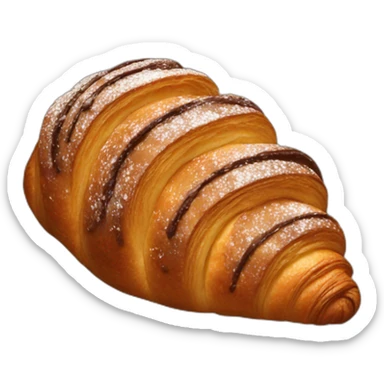 Chocolate croissant  sticker