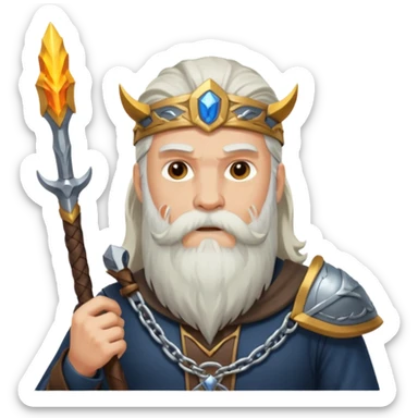 odin with Gungnir sticker