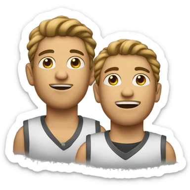 2 mens no twins coinjoined sticker