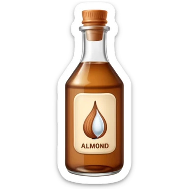 almond extract bottle sticker