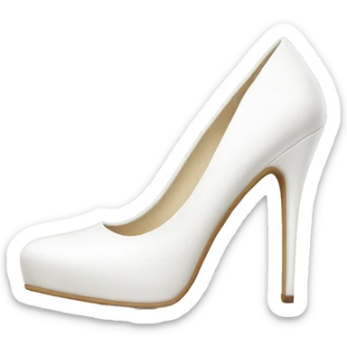 White high heels  sticker