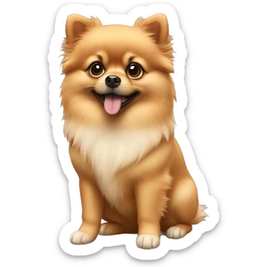 pomeranian pup sticker