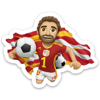 Spain get european football championship  sticker