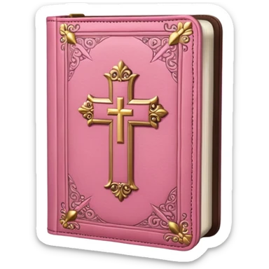 pink bible sticker