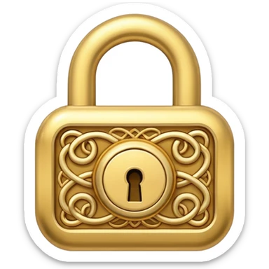 lock with infinity sign above it sticker