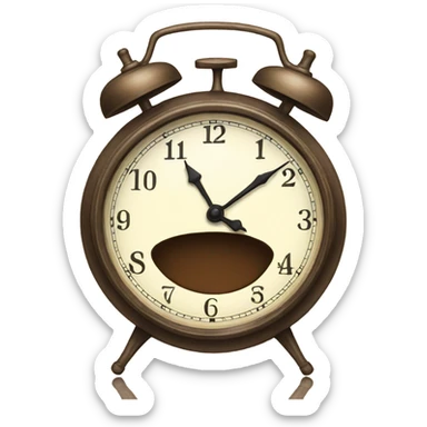 Clock that tea sticker