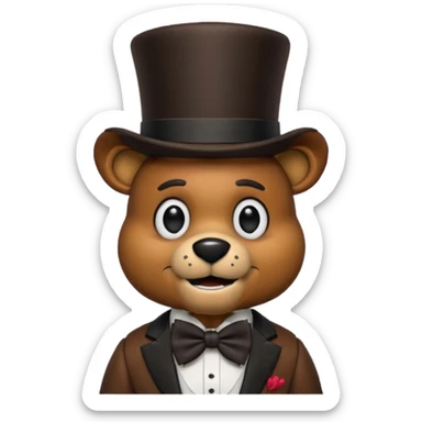 Freddy fazbear sticker