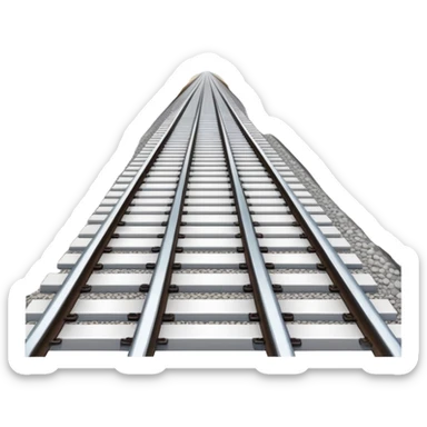 Railway track perspective sticker
