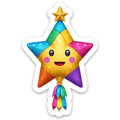 Piñatas de estrella sticker