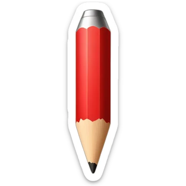 my pencil is red sticker