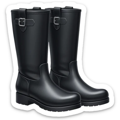 A pair of black boots sticker