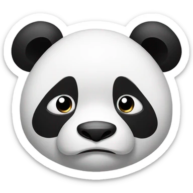 Sad panda missing big panda sticker