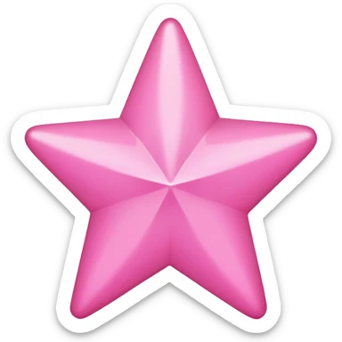 Pink star (simple without lines in it) sticker