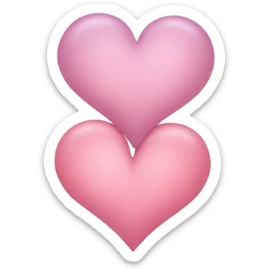 Couple-of-hearts-coloured-light-pastel-shade sticker