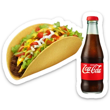 Tacos with Coke sticker