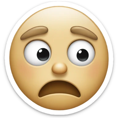 Dead sad face sticker