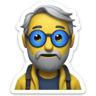 a mee6 discord bot profile picture but with yellow color instead of the blue  sticker