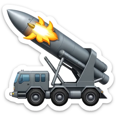 NATO military rocket launch system with many missles sticker