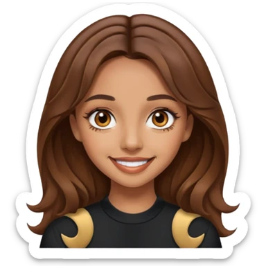 Jade Thirlwall brown eyes, brown hair sticker