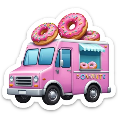 amazing donut truck sticker