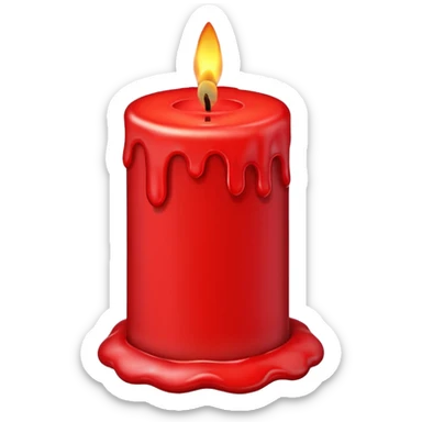 christmas candle sticker