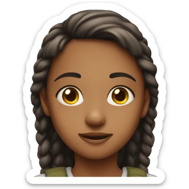 girl outdoors looking at viewer sticker