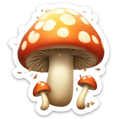 mushroom explosion sticker