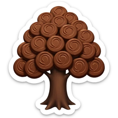 albero di ciccolata sticker