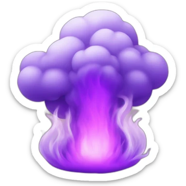 violet fire sticker
