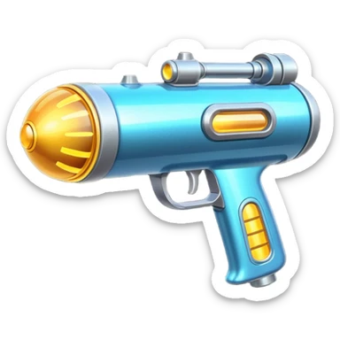 glitter  plasma ray gun sticker