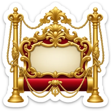 rococo entry granted ticket sticker