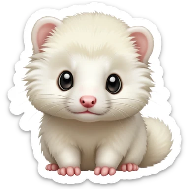 White Ferret is ferret sticker