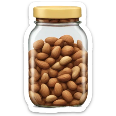 a single jar of nuts spread sticker