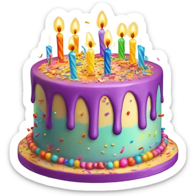 Birthday sticker