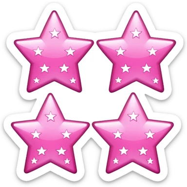 3 stars 2D how that but pink “✨» sticker