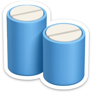 A single rounded white eraser with blue wrap sticker