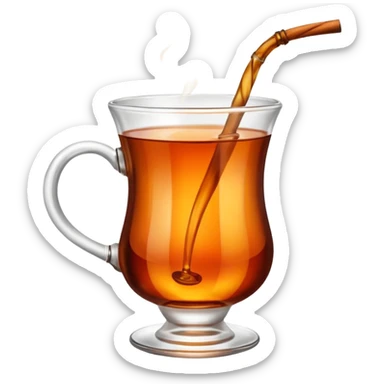 Turkish tea in a cup  sticker