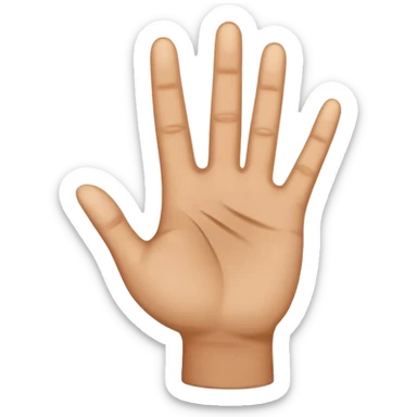 small hand palm sticker