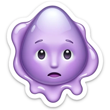 Pale purple Melting mirror sticker