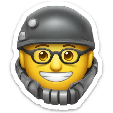 Gas avec des lunettes étant sérieux sticker