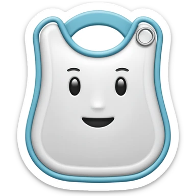 Ostomiebeutel Emoji ohne Gesicht, nur der Beutel sticker