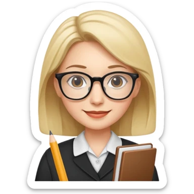 cute teacher sticker