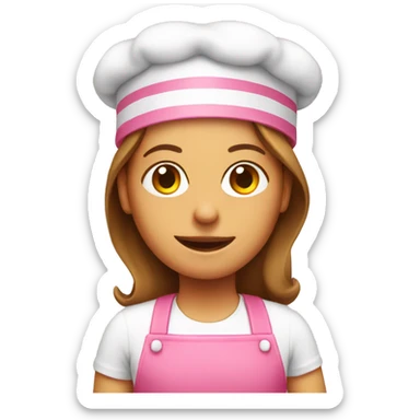 pink baking  sticker