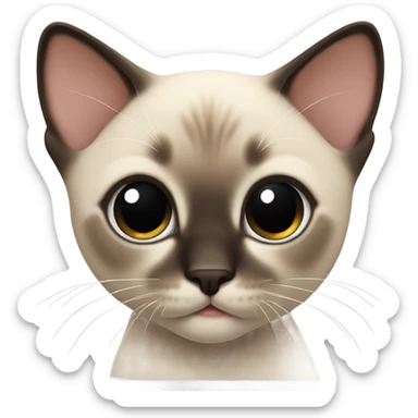 siamese kitten sticker