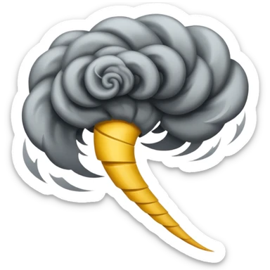 tornado wind symbol sticker
