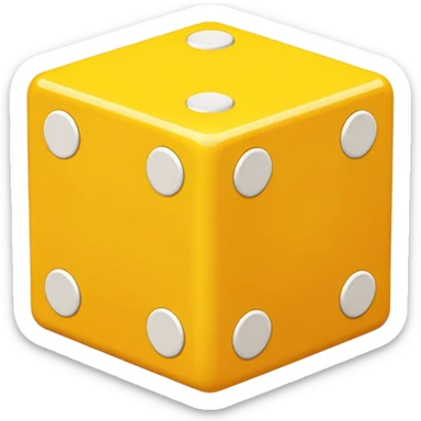 yellow flavor cube sticker