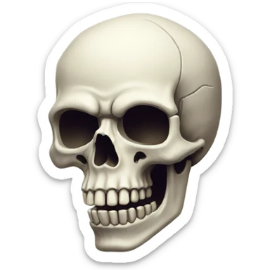 A really really cool skull sticker