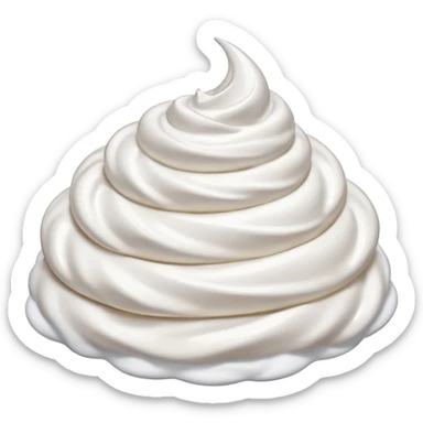 whipped cream sticker