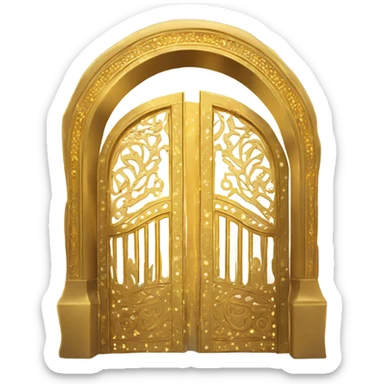 Heaven golden gates sticker